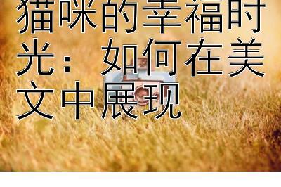 猫咪的幸福时光：如何在美文中展现